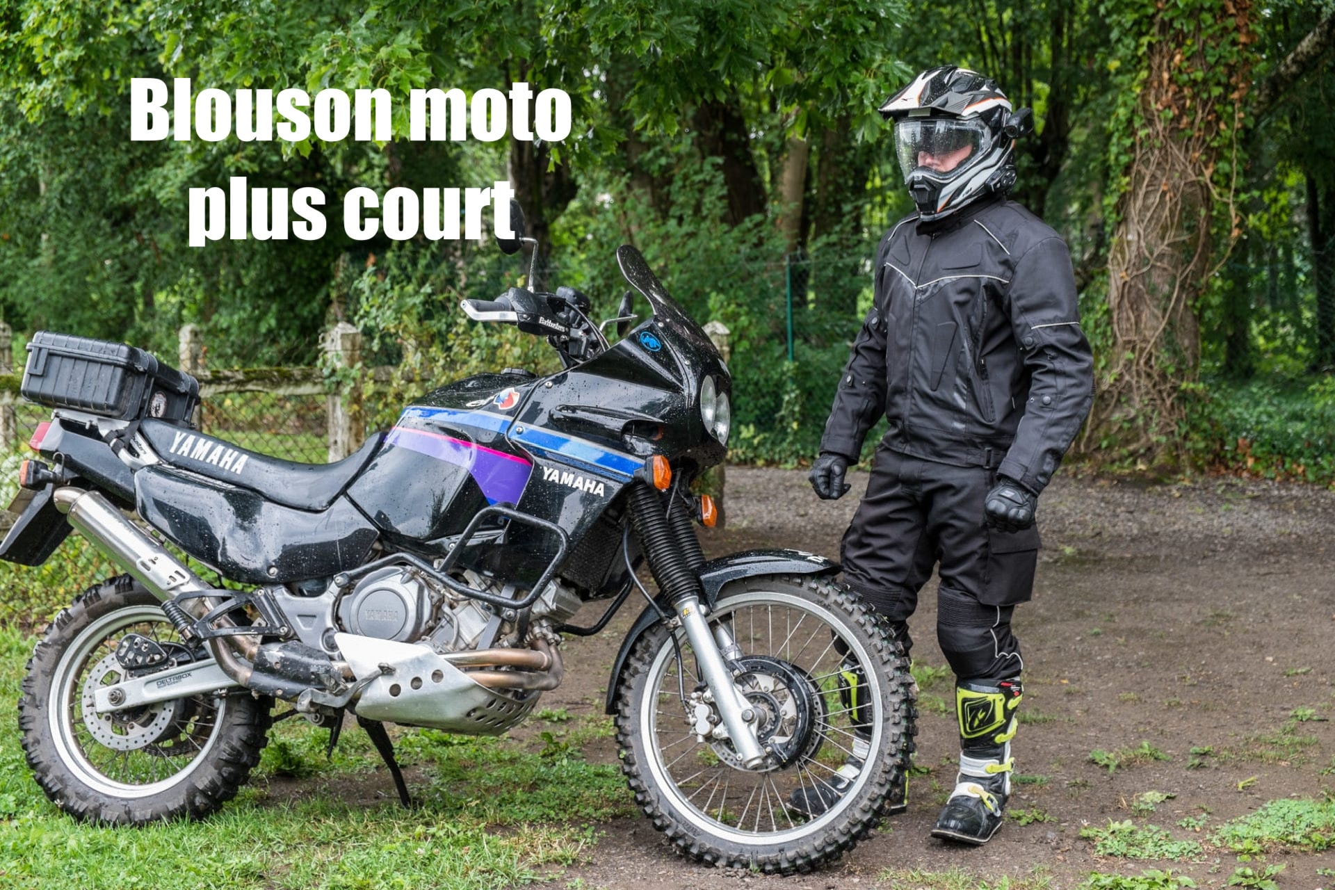 Hommes Imperméable Moto Motocross Textile CE Renforcé Veste Cordura 